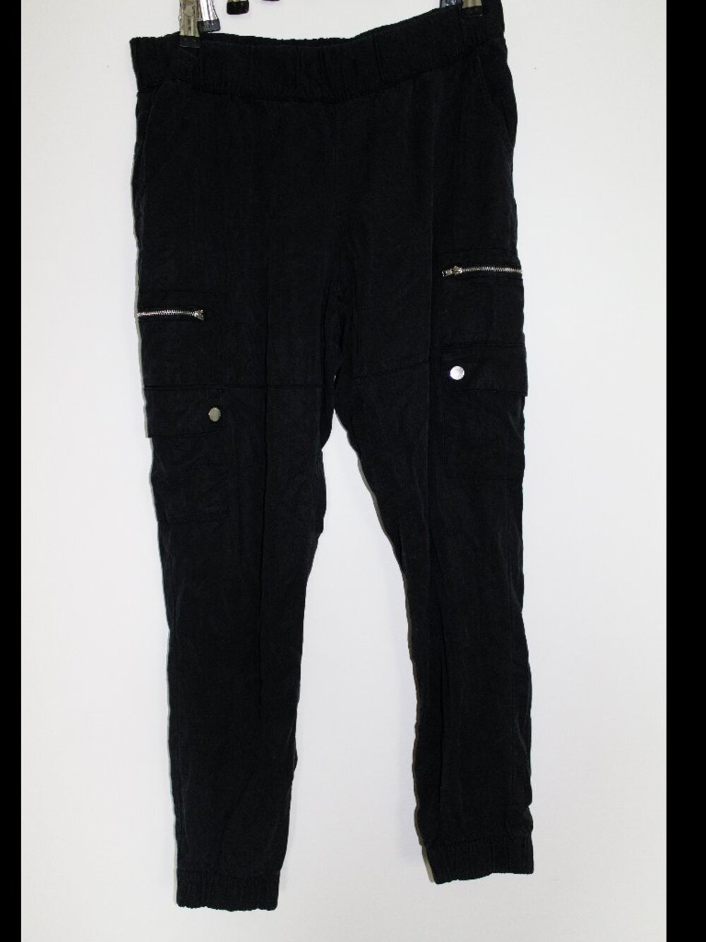 Guess Black Cargo Style pants joggers size S with pockets